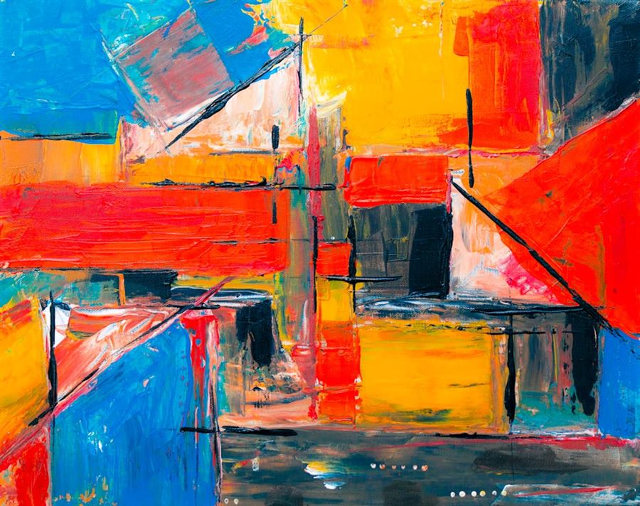기하 추상 회화 Composition No.4